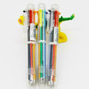 Multi-color 6 in1 Color Ballpoint Pen Ball Point Pens Kids Supply P5X5 N0X0