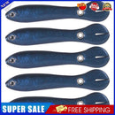 5x 10cm 6g Bionic Loach Fishing Lures Artificial Crankbait Soft Bait (Blue)
