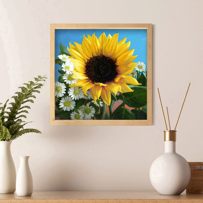 Diamond Painting 5D DIY Sunflower Full Round Drill Rhinestone Picture Kit