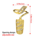 Finger Wear Thimble Yarn Guides Crochet Loop Armor Cover Knitting Ring Sewing