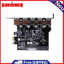 Super-Speed PCI-E, USB-3.0 19-Pin 5-Port PCI Express Card SATA 15PIN Makes Erwe