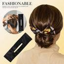 Leopard Knotted Wire Hair Curler Print Women Meatballs Lazy Hair Bands (42)