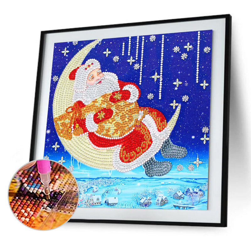 30x40cm 5D DIY Partial Special Shaped Drill Diamond Painting Santa for Ornament