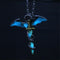 Men Women Glow In The Dark Chain Luminous Dragon Sword Necklace Choker Pendant