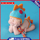 Domybest Cute Crochet Dinosaur Shape Newborn Photography Clothing Set Photo