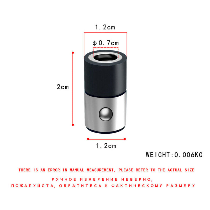 Magnetic Ring Screwdriver Bits Holder Anti-Corrosion Magnetizer (Black)