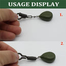 Angling Supplies Locking Tube Back Lead Clips Silicone Sleeves Rig Connector