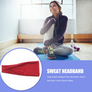 Yoga Sweat Headband Non-slip Elastic Stretch Hair Band Sports Safety (Red)