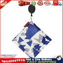 Mini Square Double-Sided Golf Ball Cleaning Towel w/ Carabiner Camo (Blue) Newly