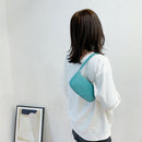 Simple Nylon Shoulder Bag Solid Color Underarm Tote Purse Autumn Female Clutches