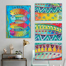 Partial Special Diamond Painting DIY Kit 4 Undersea Fish Rhinestone Picture
