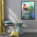 Floriferous Cocks Full Cross Stitch 11CT Cotton Thread DIY Printed Embroidery