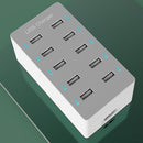 10 Port USB Charger 50W Desktop Charging Station for Phone Tablet (EU) Newly