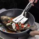 Frying Shovel Stainless Steel Steak BBQ Tongs Frying Fish Eggs Household Tools