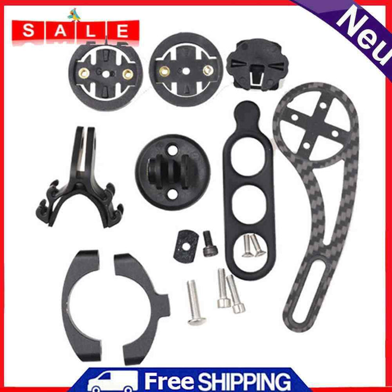 Computer Holder Kit Carbon Fiber Mountain Road Bike Action Camera Stopwatch Rack
