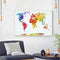 DIY Hand Painted World Map Canvas Oil Painting Kit Drawing By Numbers Ornamen