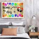 Home Letter 5D DIY Full Round Drill Diamond Painting Rhinestones Decor 40x3