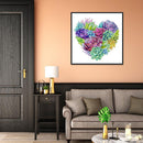 5D DIY Full Drill Diamond Painting Heart Cross Stitch Mosaic Kit Home Wall Ar