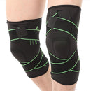 1pc Fitness Running Bandage Elastic Sports Knee Support Brace (Green L)