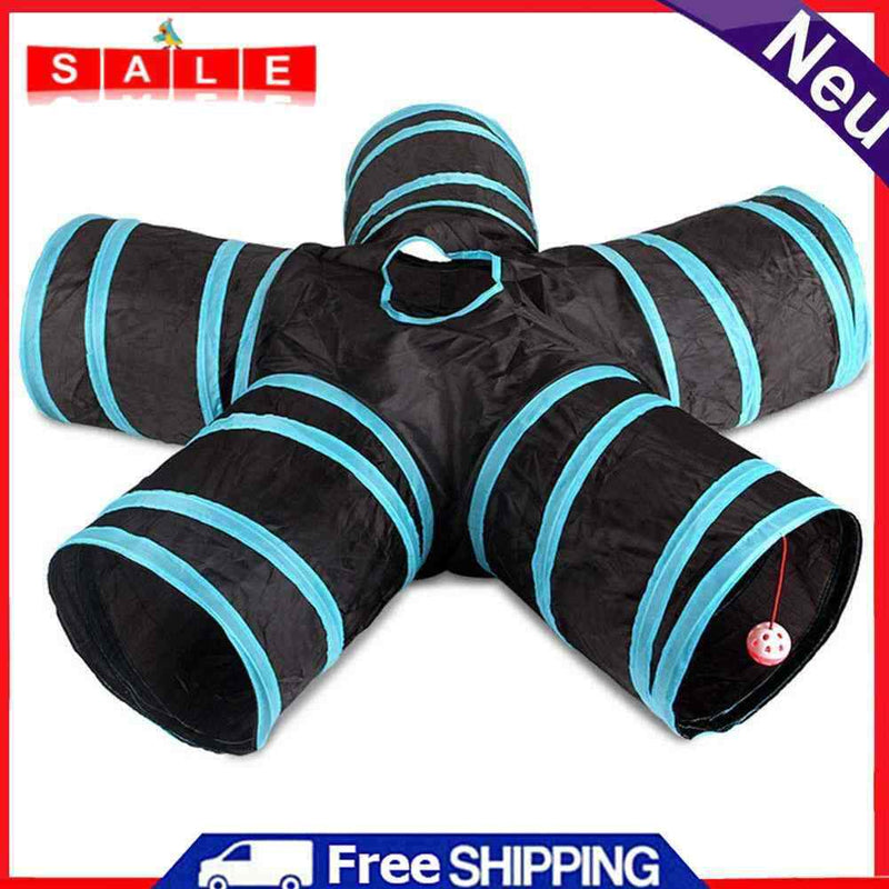 Ecotrump Folding Tunnel for Pets, Animals, Kittens, Rabbits, Indoor