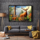 Full Embroidery Kit Forest Elk 11CT Stamped Needlework Home Room Decoration
