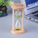 Wooden Sand Clock 3 Minutes Hourglass Sandglass Kid Toothbrush Timer(Green)