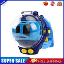 4CH 1/58 Wrist Watch Controlled 5km/h 2.4G RC Small Racing Car (Blue 02)