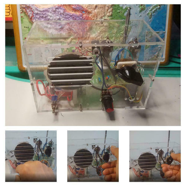 220V Electronic Vacuum Super Regenerative FM Tube Radio Kit Receiver SALE Z8O9