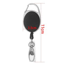 Clip Key Ring Stationery Keychain Clip Retractable Lanyards Badge Holder