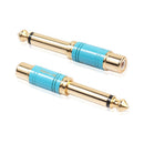 REXLIS 6.35mm 1/4-Inch Mono Male, RCA Female Audio Adapter Converter