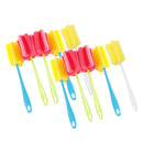 Infant Plastic Cup Nipple Cleaner Baby Bottle Brush Cleaning Tool Sponge