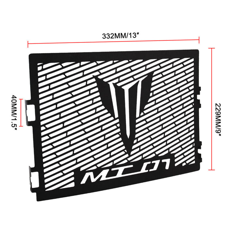 Stainless Steel Radiator Guard Protection Cover for Yamaha MT-09 FZ-09 2014-2020