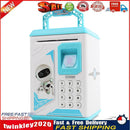 Fingerprint Piggy Bank Password Money Storage Cash Saving Box (Navy Blue) Newly