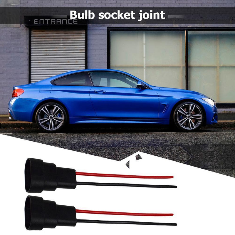 1 Pair HB3 9006 HB4 Bulb Socket Headlight Fog Lamp Male Plug Adapter Connector