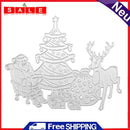 Lookthenbuy Metal Punch Stencils for DIY Scrapbooking Photo Album Santa Claus