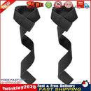 2pcs Gym Lifting Straps Anti-slip Wraps for Powerlifting Training (Black) Newly
