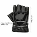 Fingerless Waterproof Driving Mittens Punk Glove Dancing Mittens Leather Gloves