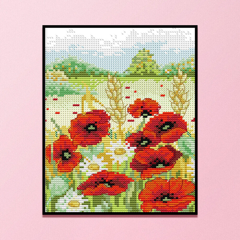 Partial Cross Stitch Artwork 14CT Printed Spring Needlework Home Ornament