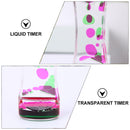 Liquid Motion Bubbler - Hourglass Liquid Timer Desk Ornament (Pink Green)