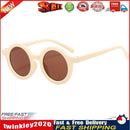 Summer Kids Girl Boy Sunglasses Children Round Sun Glasses UV400 (Beige) Newly
