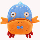 Cartoon Animal Backpack Plush Kids Book Bag Travel Bookbags Cute School Bags