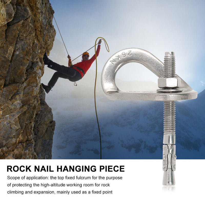 Stainless Steel Rock Nail Fastening Bolt Fixed Screw Climbing Hiking Equipmen