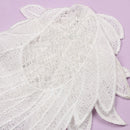 Crafts Wedding Collar Patch Angel Wing Applique White Embroidery Sewing Flower