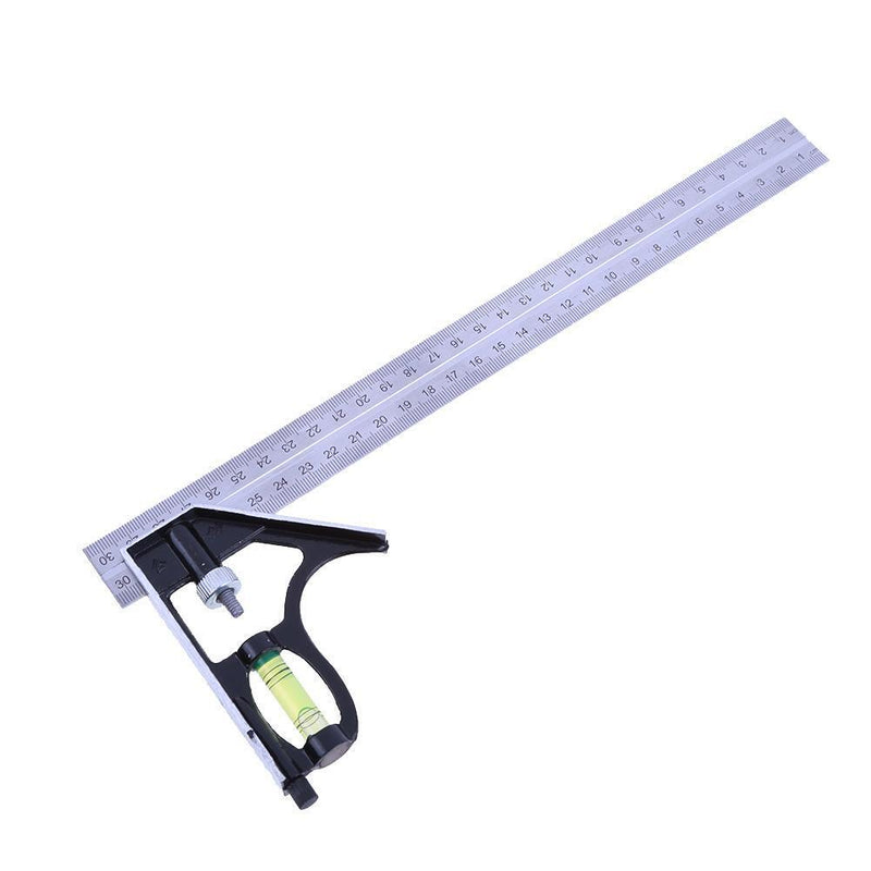 300mm(12'')Adjustable Engineer Combination Try Square Set Right Angle Ruler