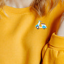 Cartoon Electric Vehicle Car Brooch Badge Women Men Enamel Lapel Pins Ornaments