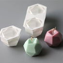 Rhombus Ball Candle Mold Geometric Shape Dessert Mousse Silicone Mould (B) Newly