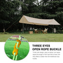 20pcs Outdoor Camping Tent Parachute Cord Rope Buckle Fastener (Orange) Newly