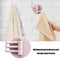 Bathroom Wall Hanging Rotatable 3 Hooks Adhesive Bracket Holder (Pink) Newly
