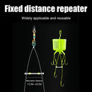 10pcs Silicone Double Hook Fish Hook Fixed Distance Splitter Anti-wrap Beans