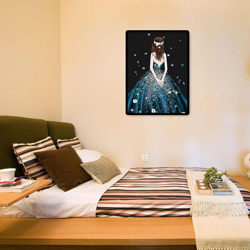 5D Full Round Drill Diamond Painting Girl DIY Cross Stitch Mosaic Rhinestone Art